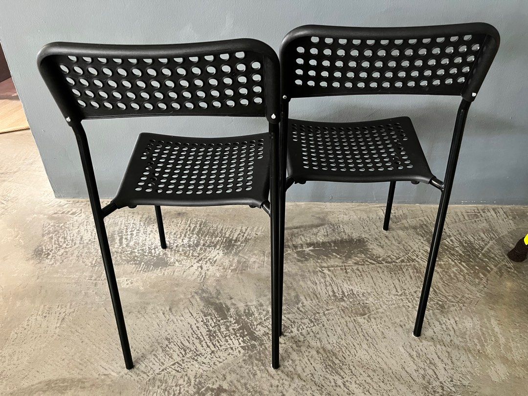 IKEA Adde Chairs with Justina cushions