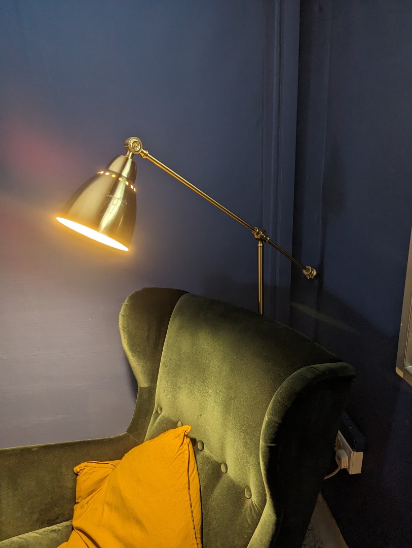 IKEA BAROMETER Floor reading lamp brass colour Furniture Home