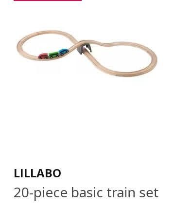 LILLABO 20-piece basic train set, multicolor - IKEA