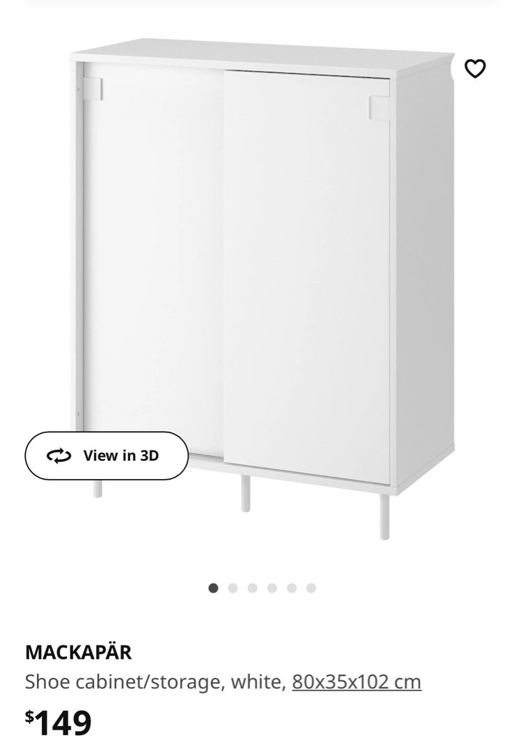 IKEA Mackapar Shoe Cabinet, Furniture & Home Living, Furniture, Shelves ...
