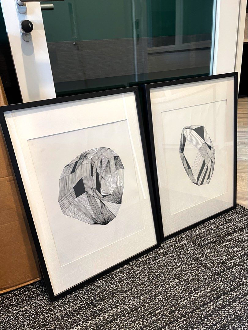 IKEA RIBBA Frames with Modern Vector Artwork, Furniture & Home Living
