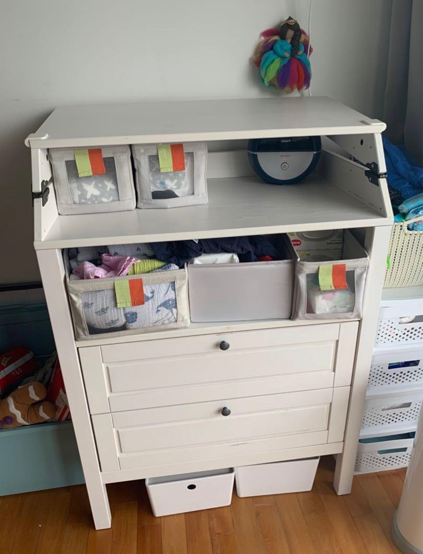 IKEA sundvik changing table, 兒童＆孕婦用品, 兒童傢具, 兒童傢具 換尿片 Carousell