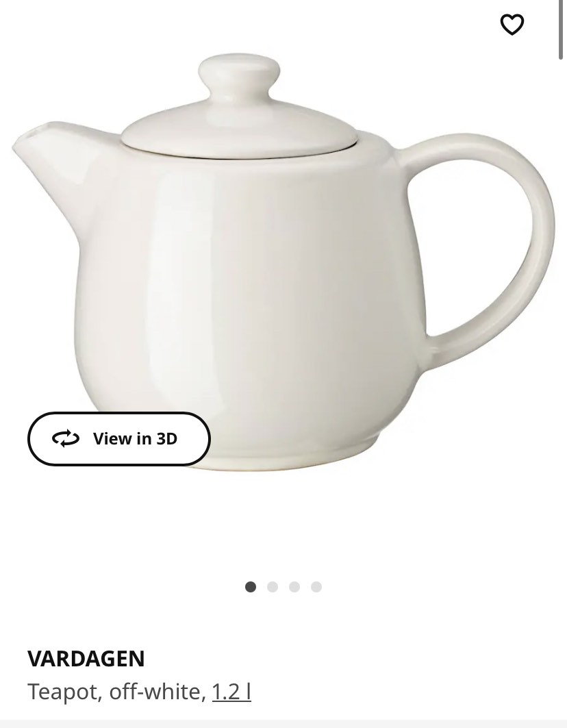 Ikea teapot, Furniture & Home Living, Kitchenware & Tableware, Coffee