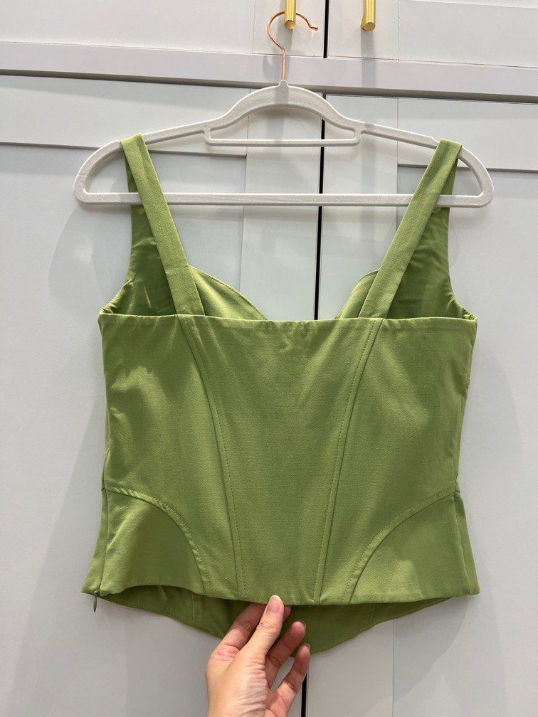 Inc pos Zara corset top, Women's Fashion, Tops, Sleeveless on Carousell