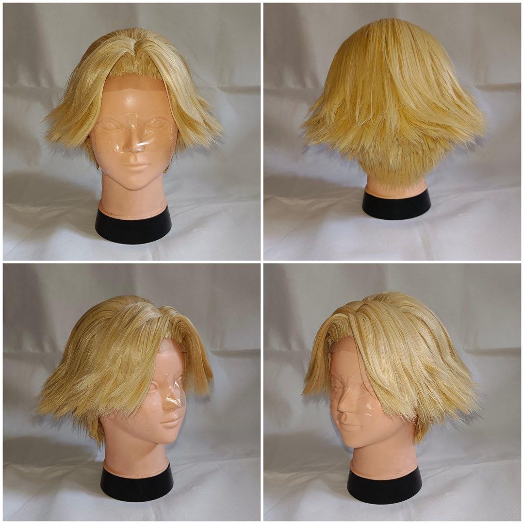 Yellow male wig sale