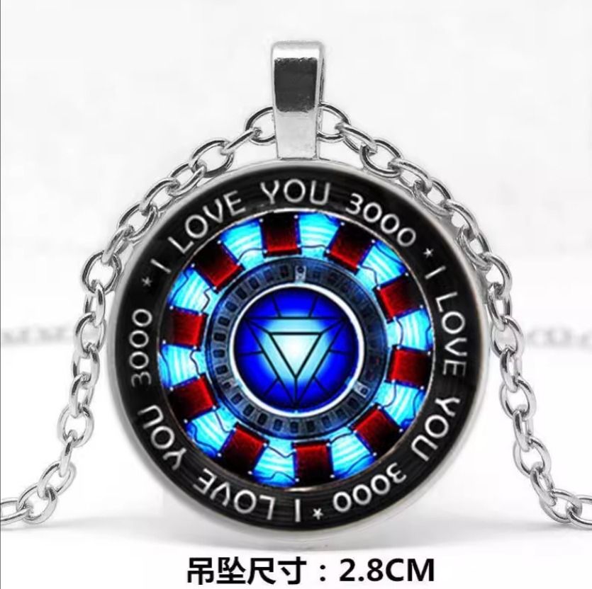 Iron man heart necklace store