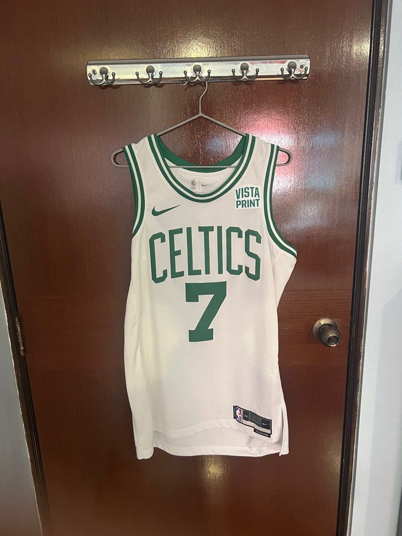 Boston Celtics Nike Classic Edition Swingman Jersey - White - Jaylen Brown  - Mens
