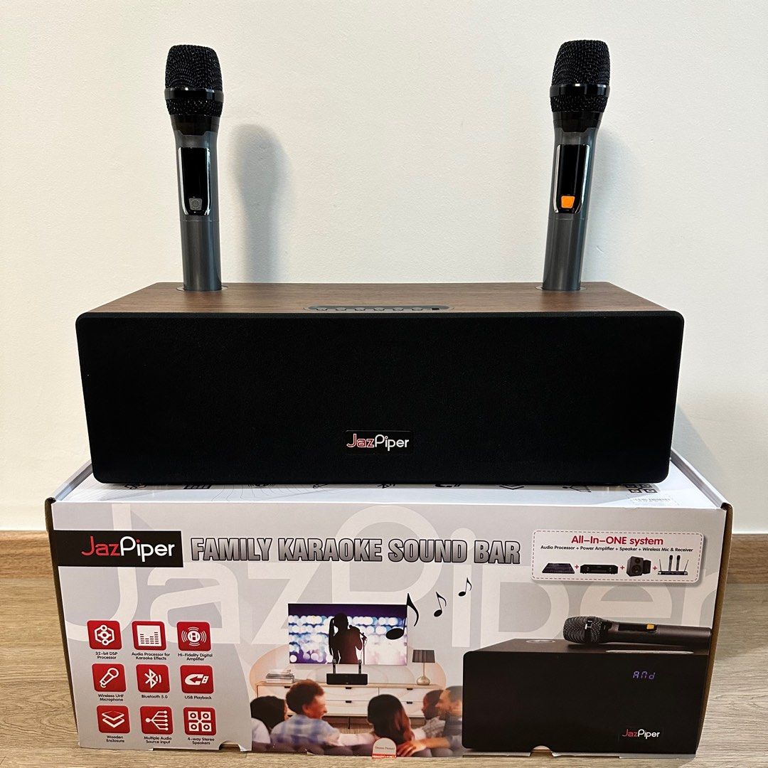 JazPiper Family Karaoke Sound Bar, TV & Home Appliances, TV