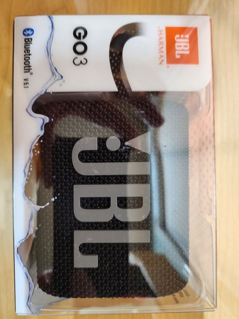JBL Go 3 (Category: Soundbars, Speakers & Amplifiers) located in Manila. Submitted by jc_jc_jc (Listing ID 1258900809, Image 1). Description: JBL Go 3 Brand New Sealed In Box!!!.