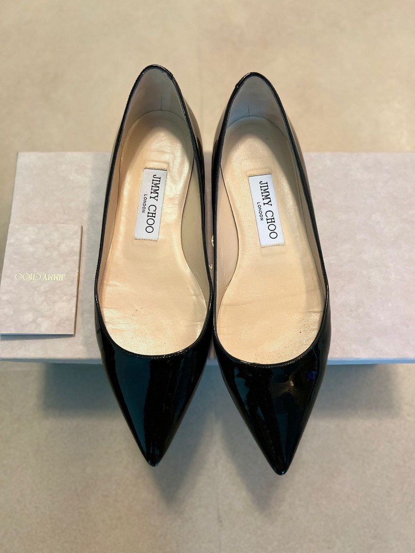 Jimmy Choo Flats, 名牌, 鞋及波鞋- Carousell