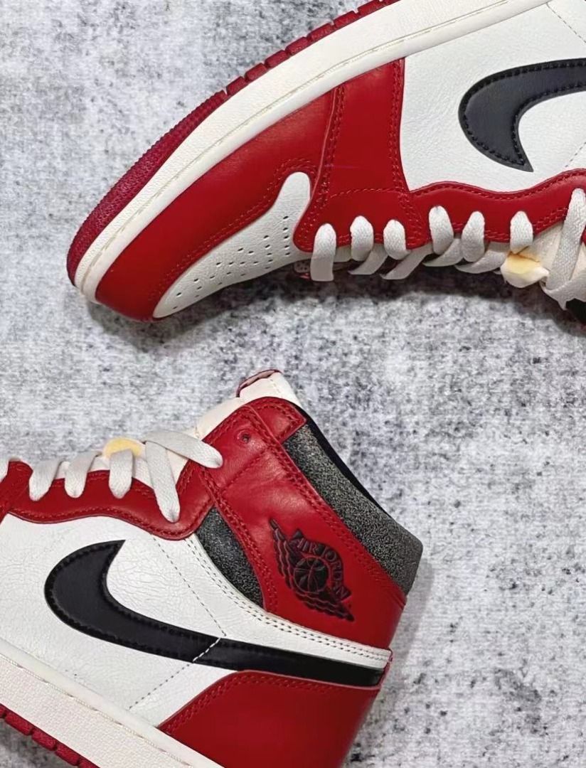 Jordan 1 chicago red laces online