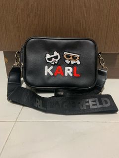 Laptop bag KARL LAGERFELD Sleeve Saffiano Monogram Ikonik KLCS14SAKHPKG 14  inches silver