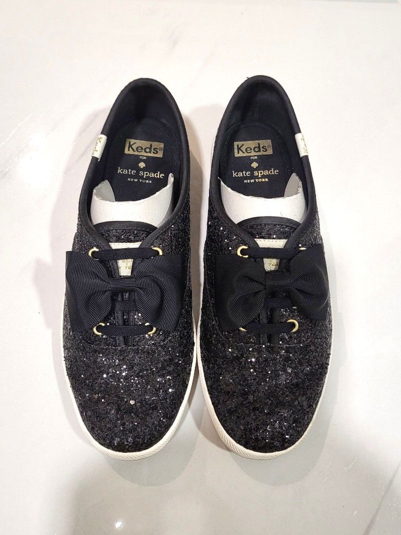 Kate spade black deals slip on sneakers