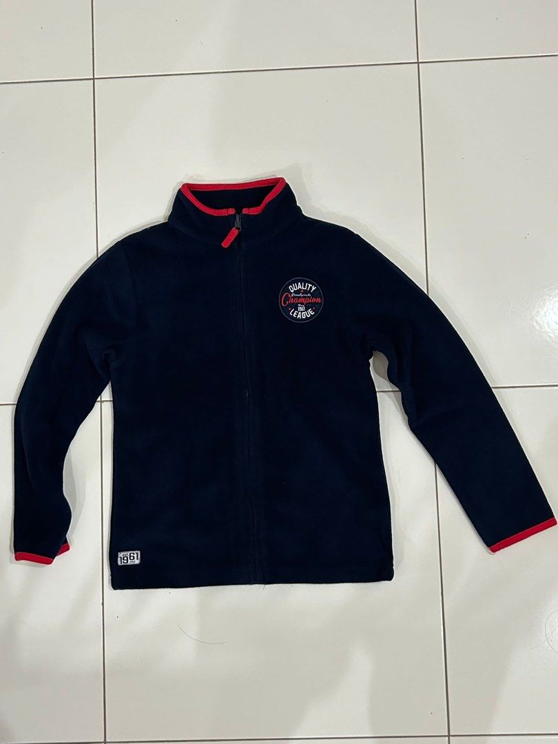 Red and blue jacket top
