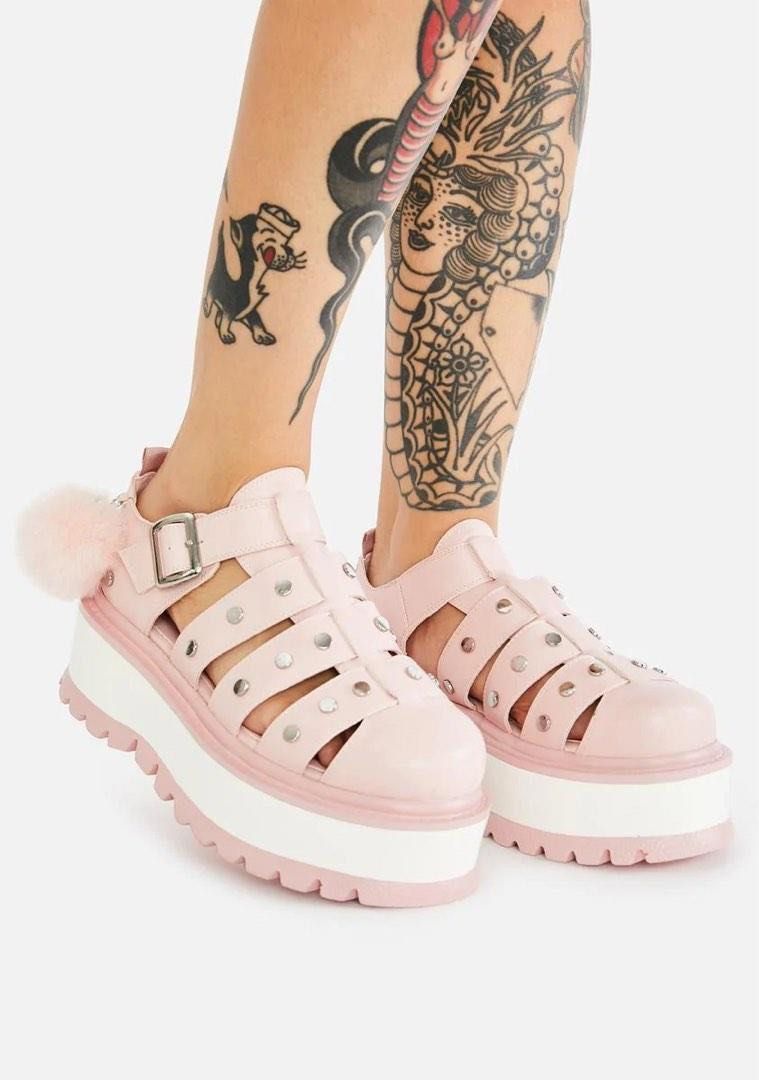 Koi Footwear Nyoka Pink Platform Sandals Women s Fashion