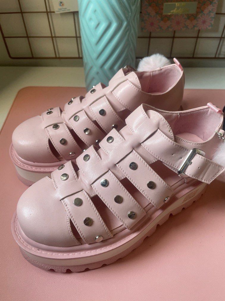 Koi Footwear Nyoka Pink Platform Sandals Women s Fashion