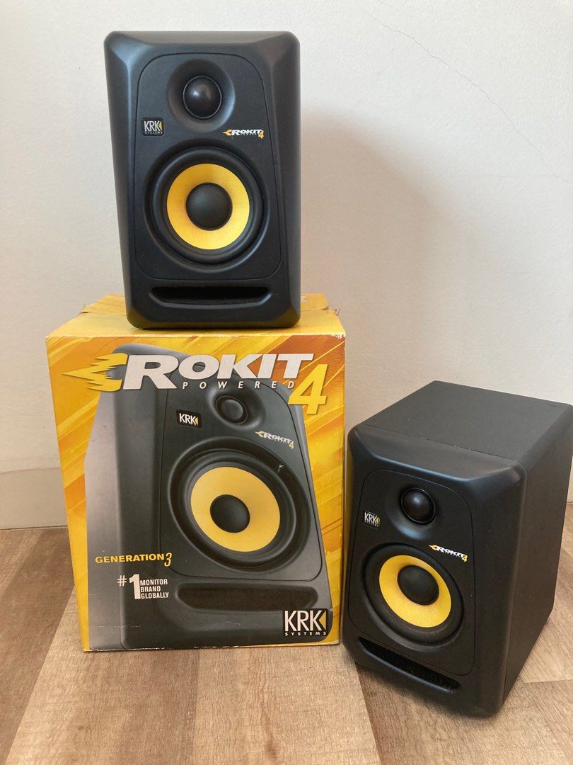 KRK Rokit 4 Monitor speakers, Audio, Soundbars, Speakers & Amplifiers ...