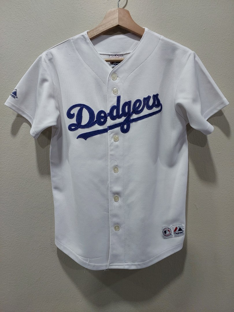 Vintage Majestic LA Dodgers Pinstripe Baseball Jersey Size XL