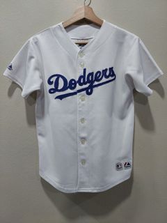 VTG Los Angeles Dodgers MLB Majestic Blue Mesh Jersey Youth XL