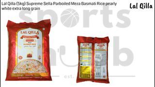 Lal Qilla (5kg) Supreme Sella Parboiled Meza Basmati Rice pearly white extra long grain