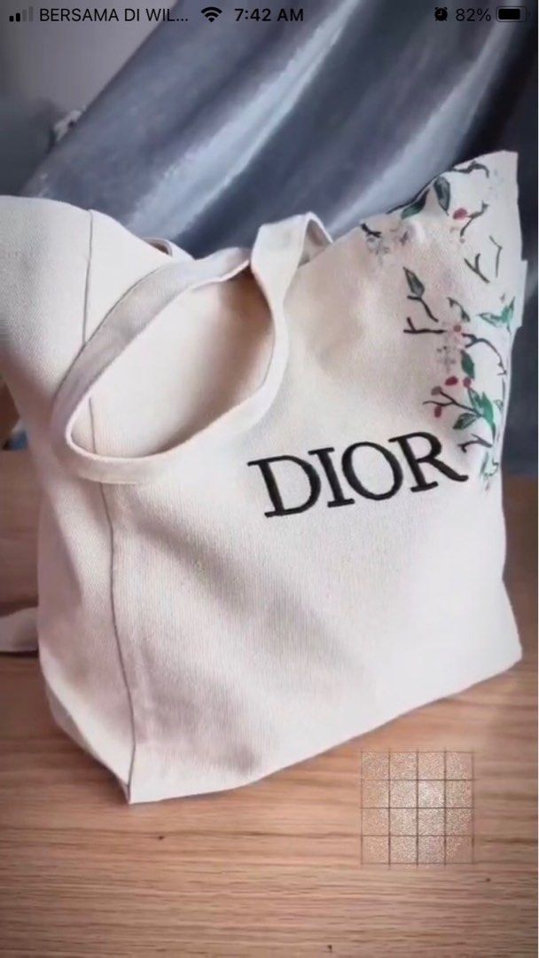 Christian Dior Limited Edition Novelty Tote Bag Navy Gold VIP Gift NFS No  Box