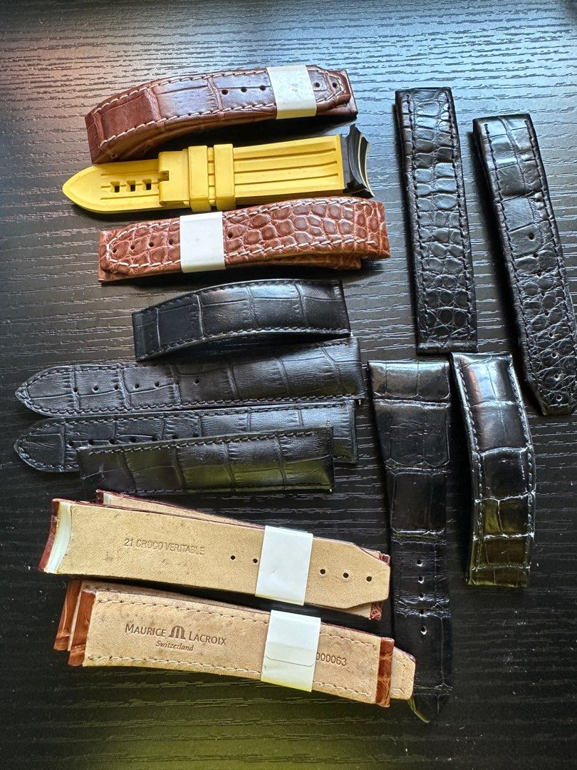 Leather watch straps Maurice Lacroix