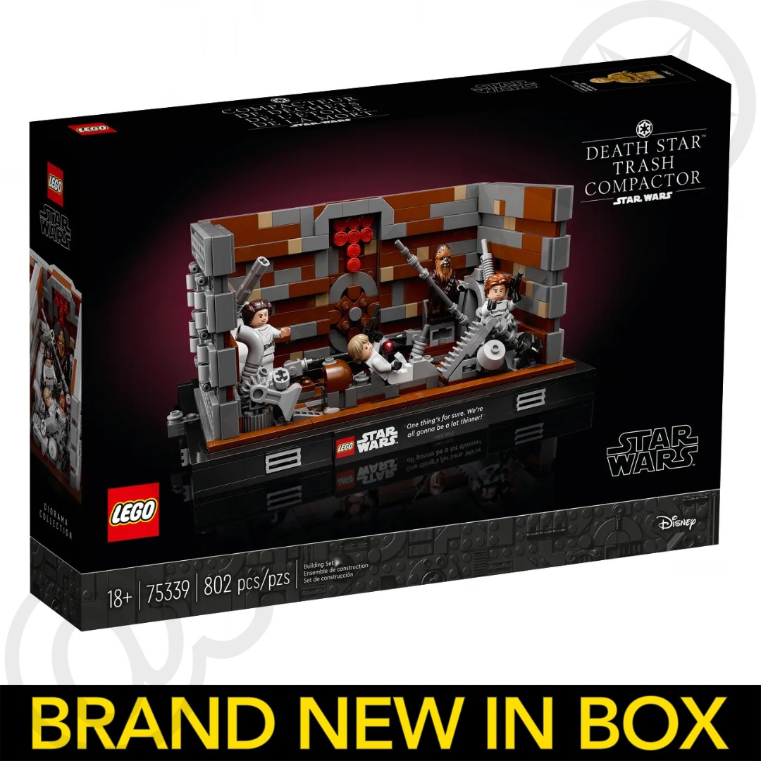 LEGO 75339 Star Wars Death Star Trash Compactor Diorama (Tags Luke