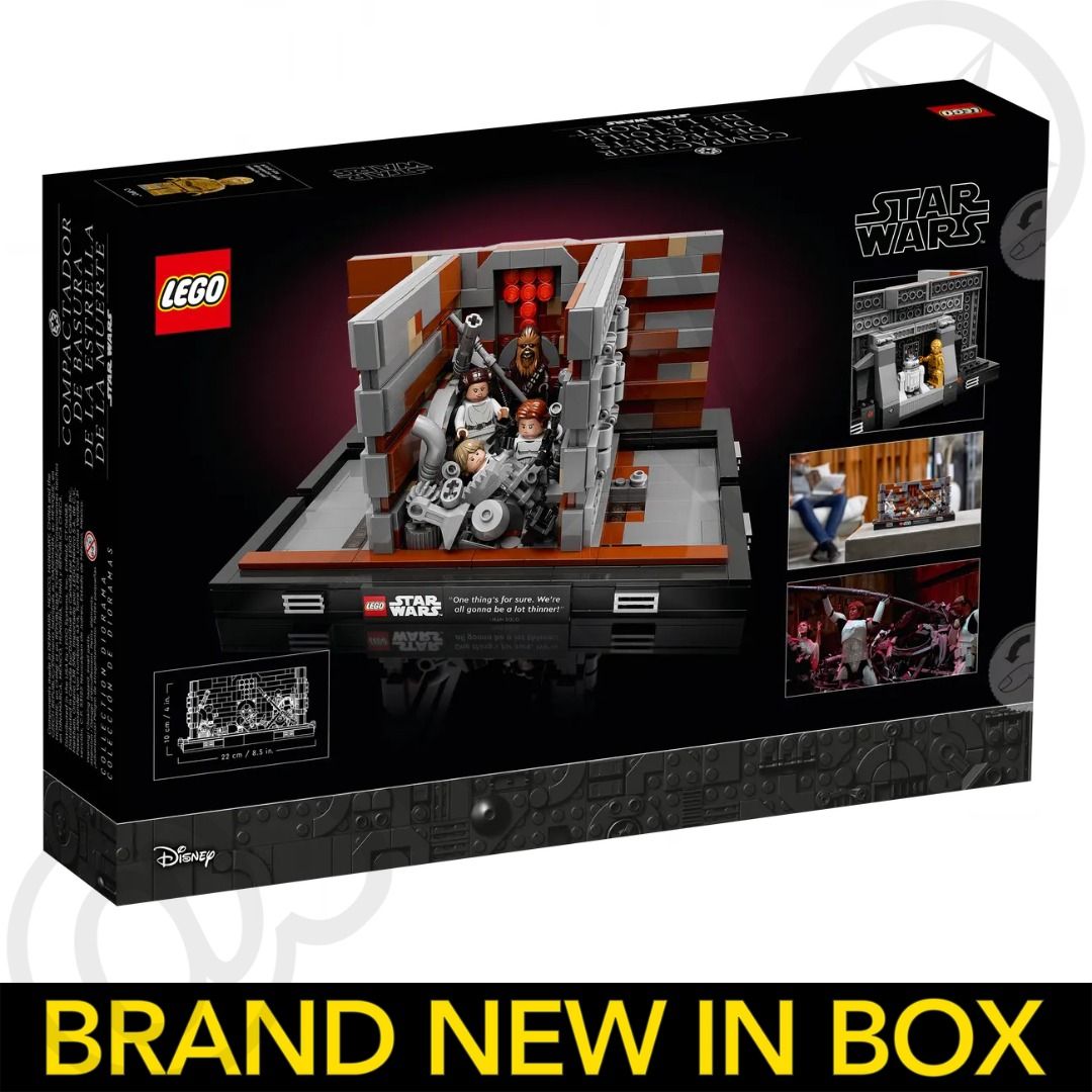 LEGO 75339 Star Wars Death Star Trash Compactor Diorama (Tags Luke