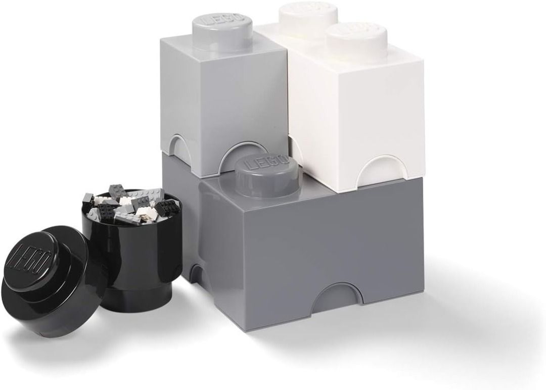 LEGO Storage Brick Multipack, 4-Piece, Neutral Color, Babies & Kids ...