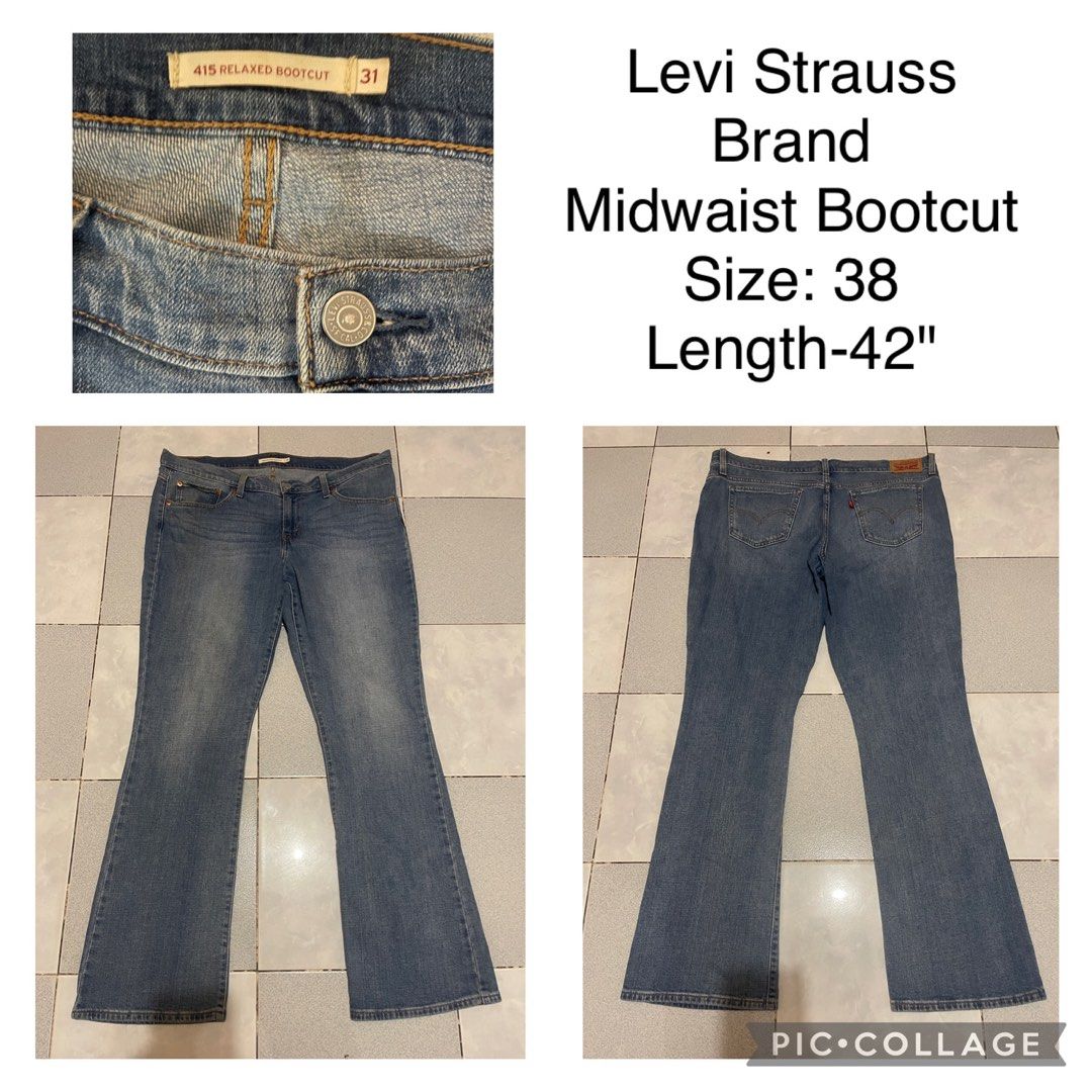 Levis size chart for women's top jeans