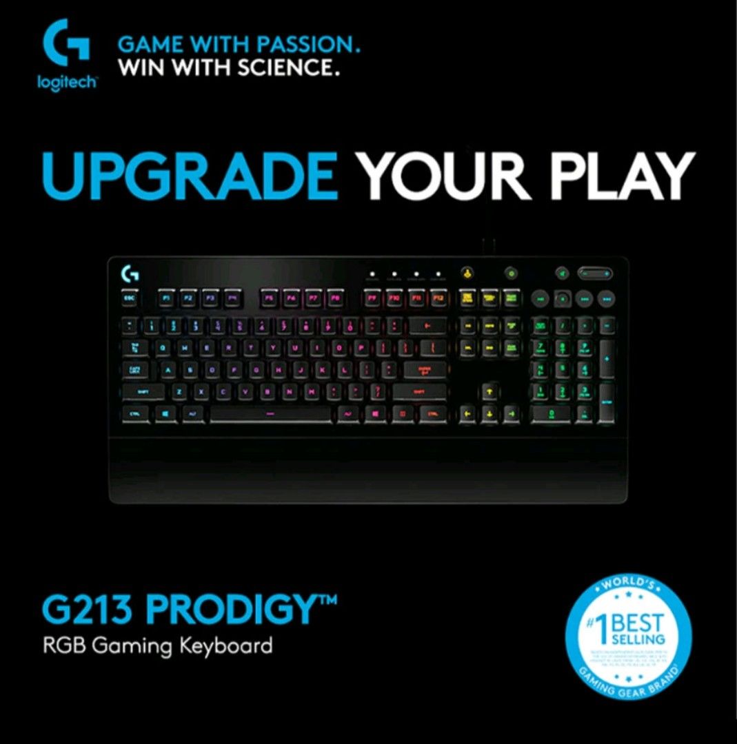 G213-LOGI - Logitech - G213 Prodigy Gaming Keyboard, LIGHTSYNC RGB