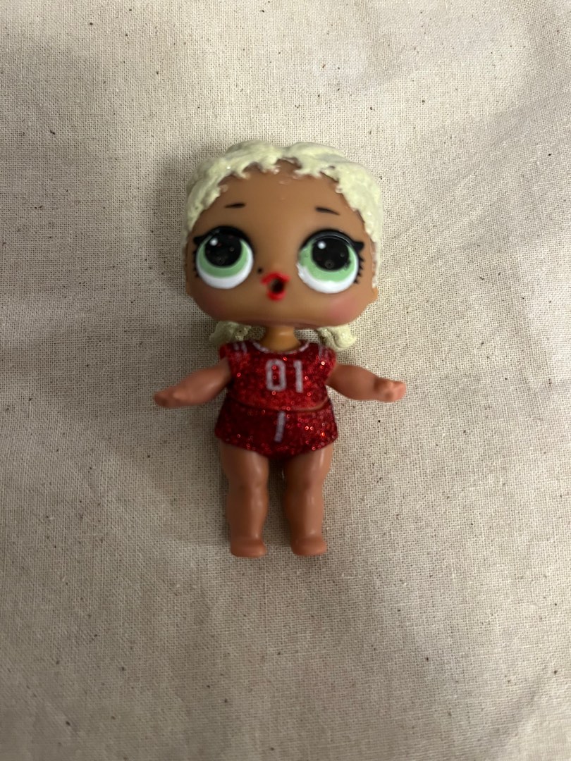 Lol doll with brown glitter hair store