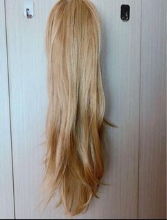 Long blonde Brazilian wig