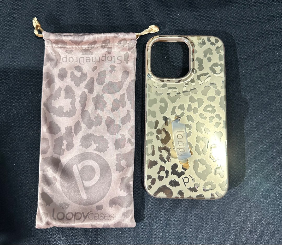 Loopy iPhone 14 Pro Max Case Golden Leopard, Mobile Phones & Gadgets