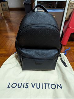 LOUIS VUITTON Calfskin Monogram Shadow Sprinter Backpack Blue