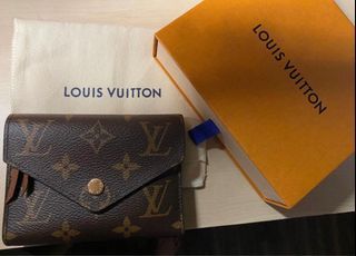 N61013 Louis Vuitton 2018 Victorine Wallet-Damier Ebene canvas