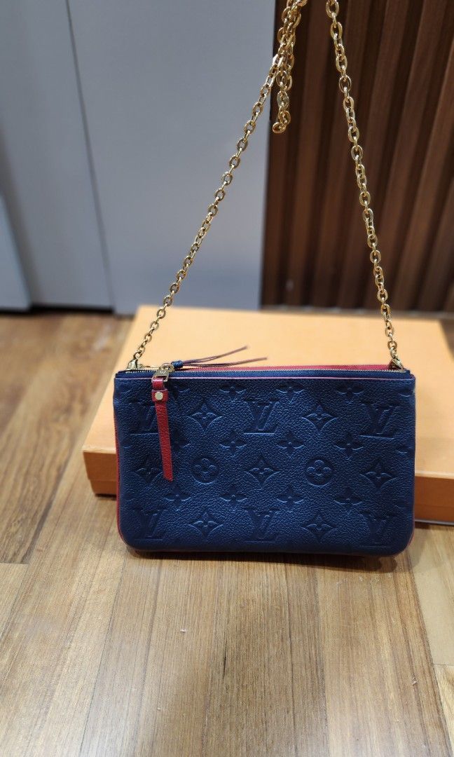 Review of the Louis Vuitton Double Zip Pochette in Marine Rouge 