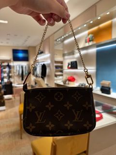 Louis Vuitton (LV) Mini Pochette Delightful bag (cute) (rare) (unique),  Luxury, Bags & Wallets on Carousell