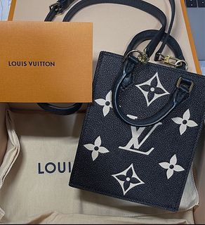LOUIS VUITTON Vavin MM Monogram Empreinte Leather Shoulder Bag Taupe