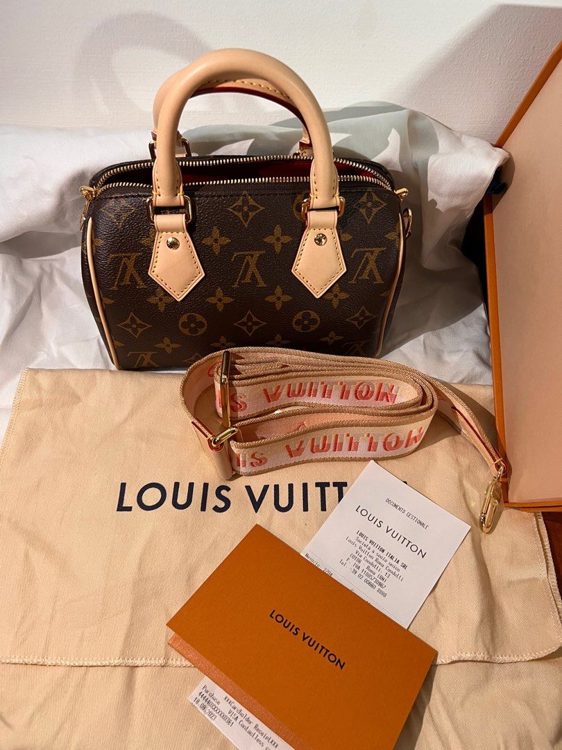 Brand New Louis Vuitton Speedy Bandouliere 20 Fullset Box Receipt