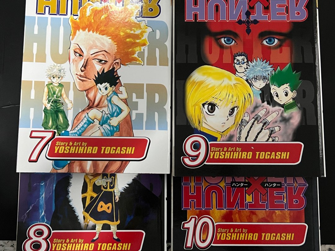 Manga hunter x hunter volumes 7-10 hxh hunter hunter official authentic