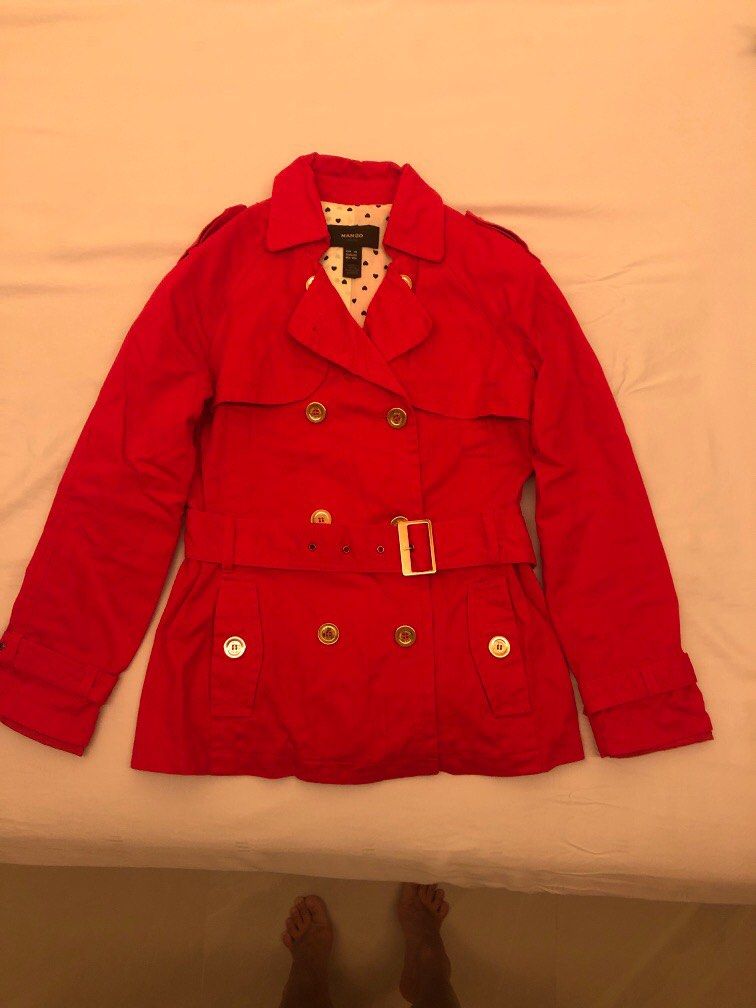 Ralph lauren cheap red trench coat