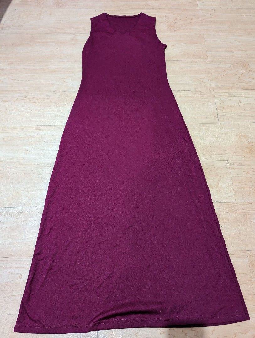 Maroon Long Stylish Maxi Dress