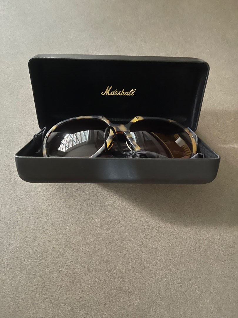 Marshall Eyewear SUNGLASS Turtle Matte Black, Women's Fashion, Watches