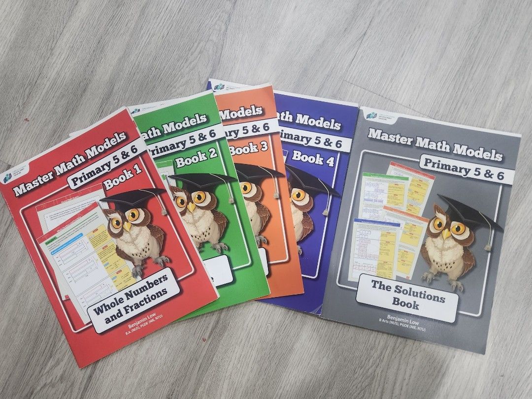 Master Math Models Primary Master Math Models Primary 5 & 6 Book 1 to 4 and The Solution Book ...