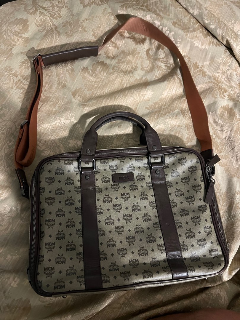 MCM Laptop bag/Document bag, Luxury, Bags & Wallets on Carousell