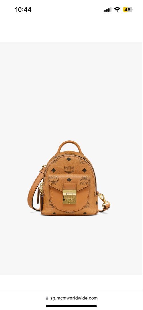 MCM Tracy Crossbody in Visetos COGNAC