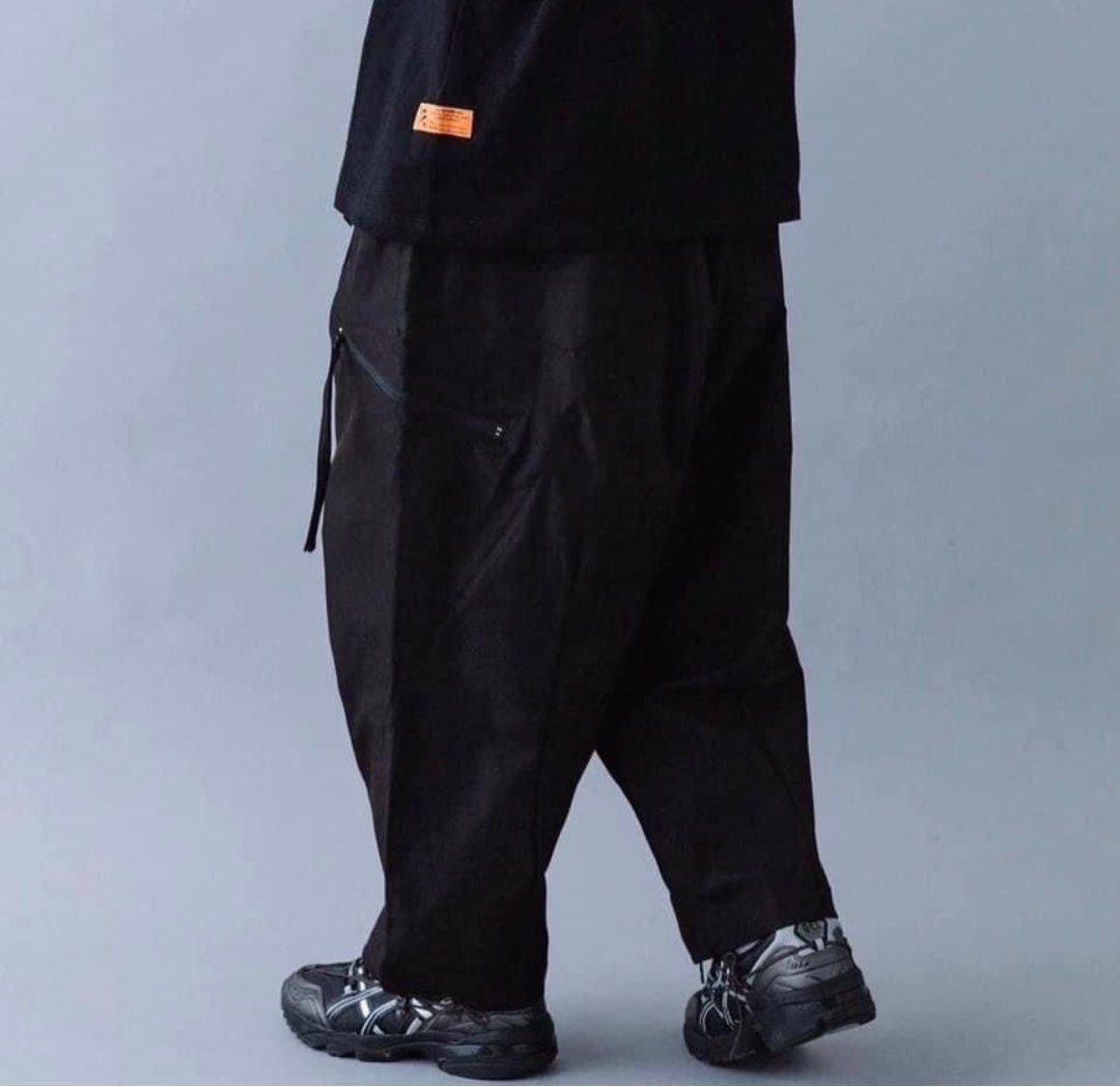 MELSIGN - Strap Zip Pocket Trouser - Black / 拉鍊口袋長褲-黑 S