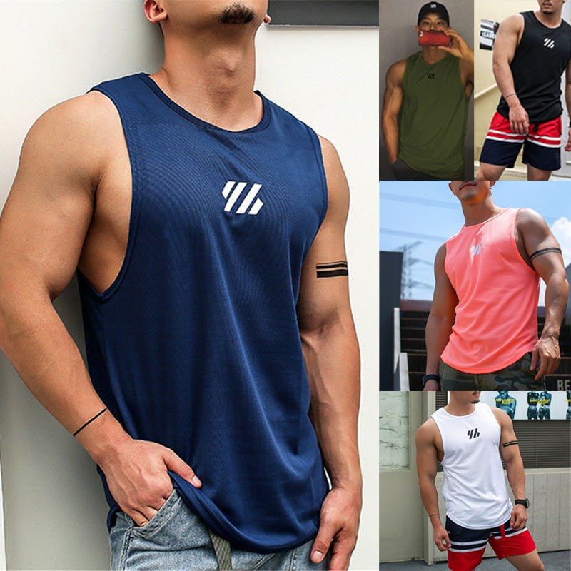 MIER Men's Sleeveless Tank Top Dry Fit Workout Tee Shirt
