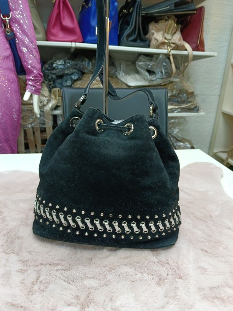 Michael kors sales bucket bag suede